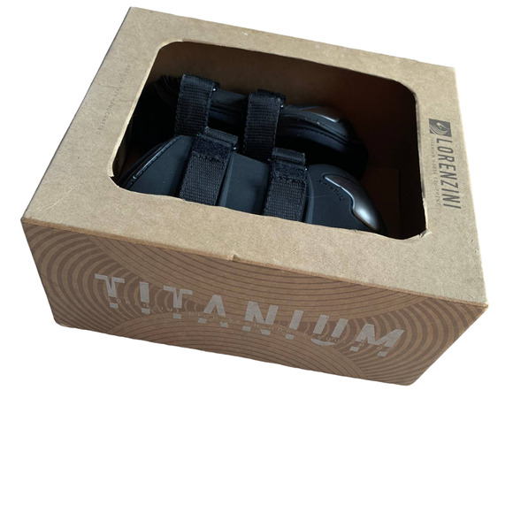 Lorenzini Titanium Paranocca Fetlock Jumping Splint Boots Black Pair Medium NIB - Picture 7 of 7